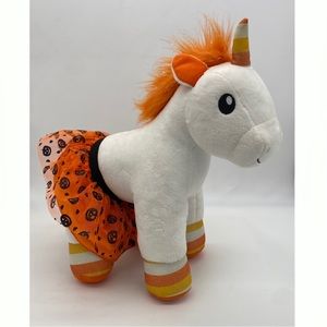 Build-A-Bear Candy Corn Unicorn Includes Halloween Tutu